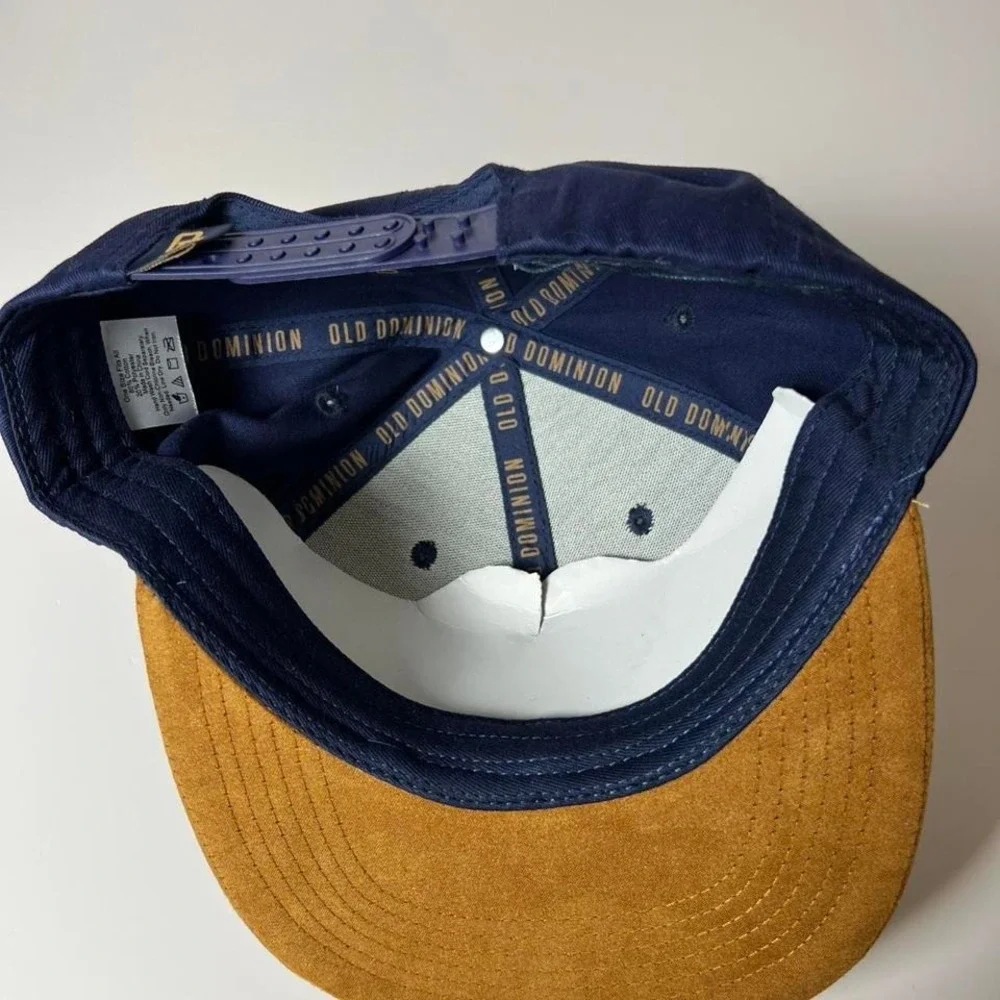 Old‎ Dominion Band Navy Blue Suede Snapback Hat - Picture 3 of 5